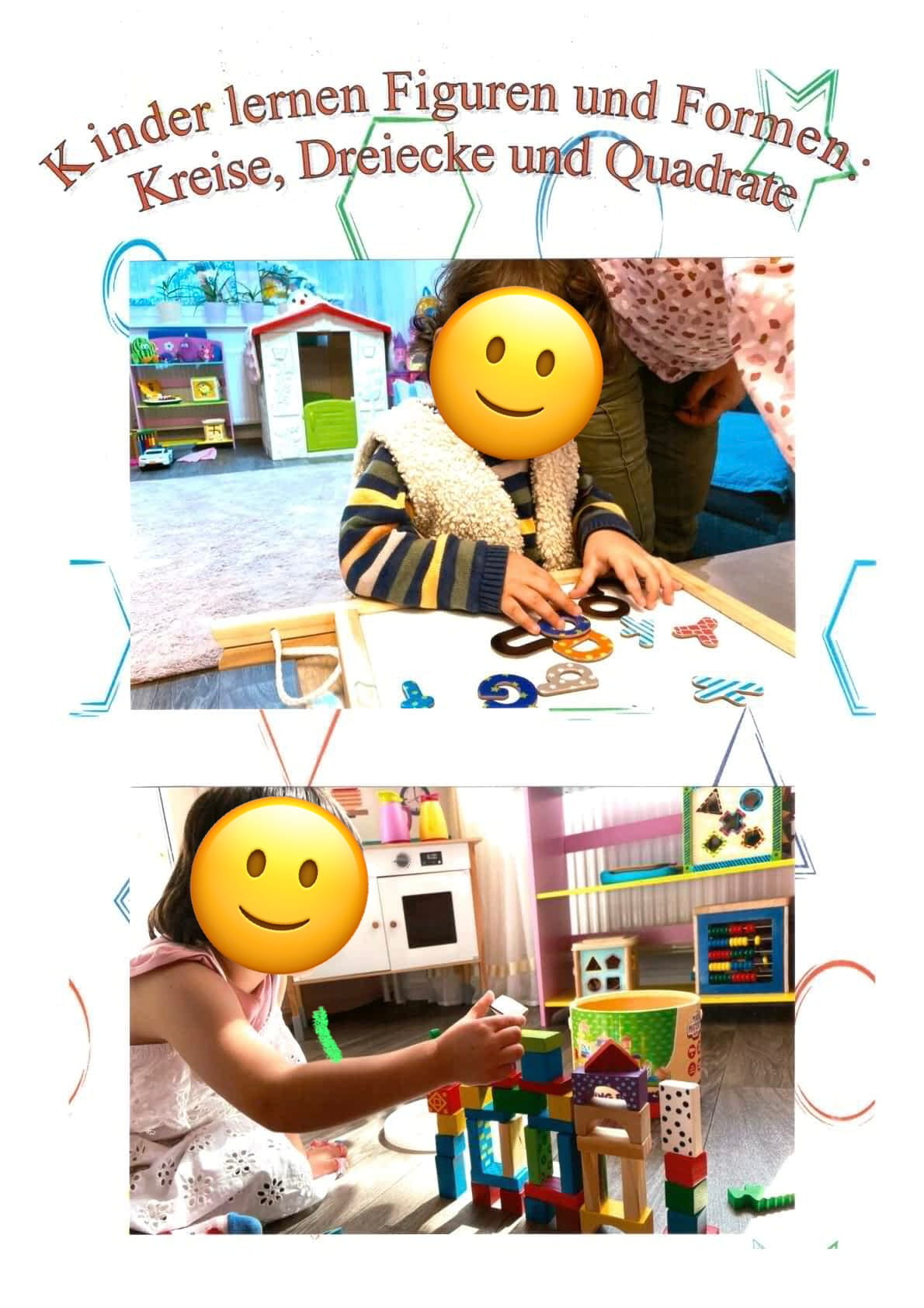 Spielerisches Lernen von geometrischen Formen und Figuren